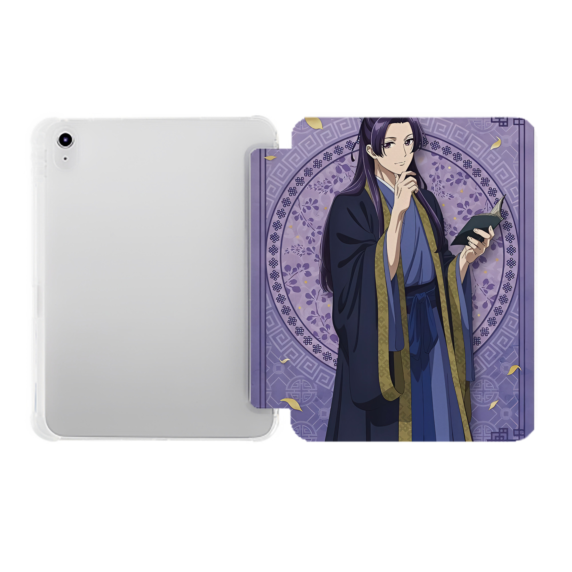 （画像用） 薬屋のひとりごと The Apothecary Diaries IPad ケース ペン収納付き 三つ折りスタンド PUレザー×シリコン 対応機種9.5/10.5/10.9インチ